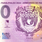 La Poste – Paris-Philex 2024 – Armoiries de Paris 2024-6 0 euro souvenir france banknotes