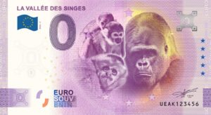 La Vallée des Singes 2024-3 0 euro souvenir banknotes france