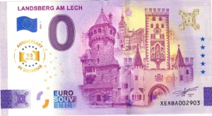 Landsberg am Lech 2025-1 0 euro souvenir banknotes germany anniversary