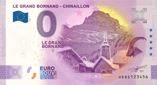 Le Grand Bornand - Chinaillon 2024-1 0 euro souvenir banknotes france