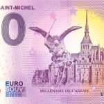 Le Mont Saint-Michel 2023-4 0 euro souvenir banknotes france abbaye