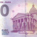 Le Panthéon Paris 2019-2 0 euro souvenir banknote france