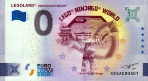 Legoland 2024-15 Ninjago 0 euro souvenir banknotes germany