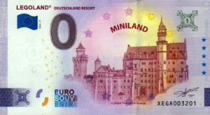 Legoland 2024-17 Miniland 0 euro souvenir banknotes germany