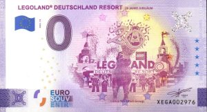Legoland – Deutschland Resort 2022-11 0 euro souvenir banknotes germany