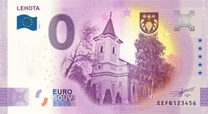 Lehota 2023-1 0 euro souvenir bankovka slovensko