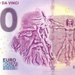 Leonardo da Vinci 2019-1 zero euro souvenir bankovka