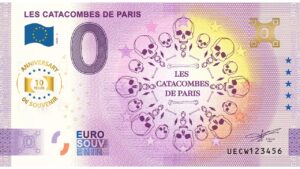 Les Catacombes de Paris 2025-7 0 euro souvenir 10 year anniversary france