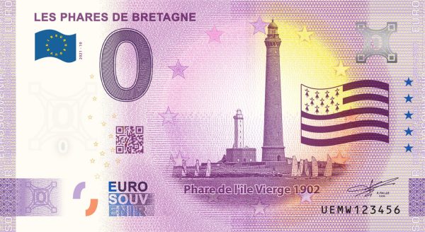 Les Phares de Bretagne 2021-10 0 euro souvenir france