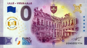 Lille – Vieux-Lille 2025-2 anniversary 0 euro souvenir banknotes france