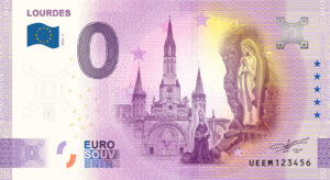 Lourdes 2024-5 0 euro souvenir banknotes france