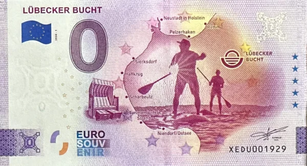 Lubecker Bucht 2024-1 0 euro souvenir banknotes germany