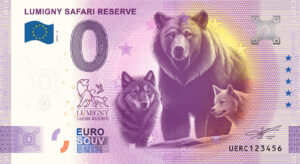 Lumigny Safari Reserve 2025-4 0 euro souvenir banknotes france