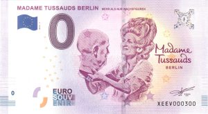 MADAME TUSSAUDS BERLIN 2019-1 0 euro souvenir bankovka slovensko zero euro banknote