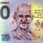 Mahatma Gandhi 2023-2 0 euro souvenir banknotes malta