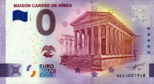 Maison Carée de Nimes 2025-3 0 euro souvenir banknotes france