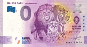 Malkia Park 2026-2 0 euro souvenir bankovka slovensko
