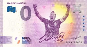 Marek Hamšík 2023-3 0 euro souvenir bankovka slovensko