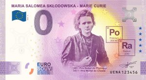 Maria Salomea Sklodowska – Marie Curie 2023-9 0 euro souvenir france banknotes