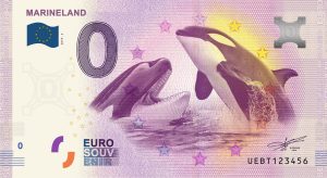 Marineland 2019-3 0 euro souvenir banknote