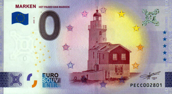 Marken 2023-4 0 euro souvenir banknotes netherland