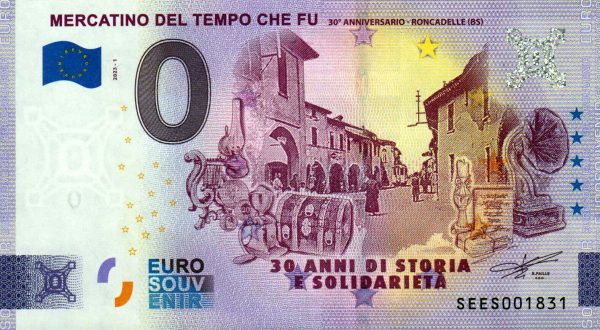 Mercatino del Tempo che Fu 2023-1 0 euro italy banknotes