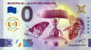 Micropolis – La Cité des Insectes 2025-2 anniversary 0 euro souvenir banknotes france