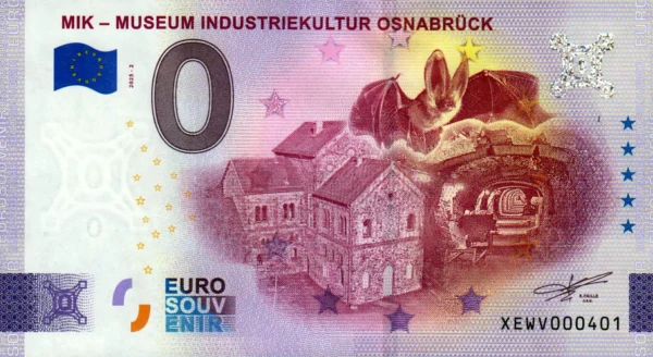 Mik - Museum Industriekultur Osnabruck 2025-2 0 euro souvenir germany banknotes