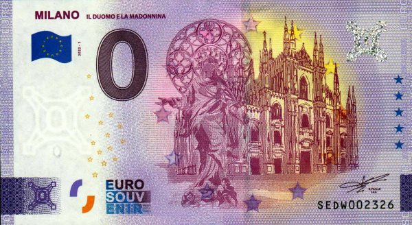 Milano 2022-1 0 euro souvenir italy banknote