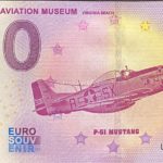 Military Aviation Museum 2022-3 USA P-51 Mustang 0 euro souvenir banknote virginia beach