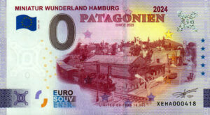 Miniatur Wunderland Hamburg 2024-29 Patagonien 0 euro souvenir banknote germany