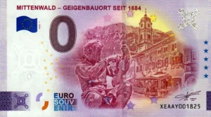 Mittenwald – Geigenbauort Seit 1684 2025-1 0 euro souvenir germany