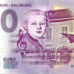 Mozarthaus salzburg 2019-2 0 euro souvenir schein germany