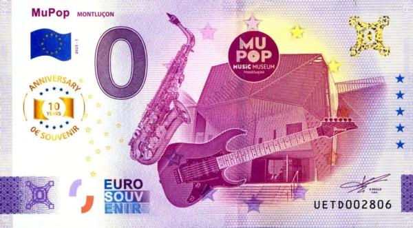 MuPop 2025-1 0 euro souvenir france anniversary 10