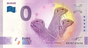Muráň 2023-1 0 euro souvenir bankovka slovensko