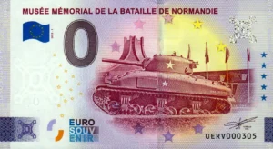 Musée Mémorial de la Bataille de Normandie 2025-1 0 euro souvenir banknotes france