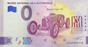 Musée National de L´Automobile 2025-4 0 euro souvenir banknores france