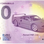 Museu do Caramulo 2024-7 Ferrari F40 0 euro souvenir banknote portugal