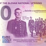 Museum of the Slovak National Uprising 2021-5 0 euro souvenir bankovka slovensko SNP