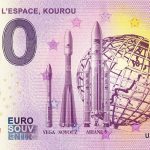 Musée de L´Espace, Kourou 2019-1 0 euro souvenir banknote