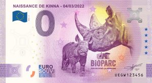 Naissance de Kinna 2022-4 0 euro souvenir banknotes france
