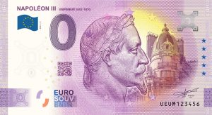 Napoléon III 2021-5 0 euro souvenir banknote france zeroeuro