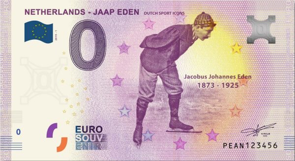 Netherlands – Jaap Eden 2019-1 0 euro souvenir schein netherland dutch sport icons