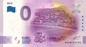 Nice 2025-1 0 euro souvenir banknotes france