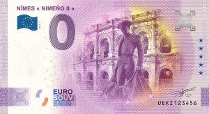 Nimes Nimeňo II 2021-6 0 euro souvenir banknotes france zeroeuro