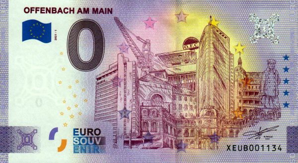 Offenbach am Main 2021-1 0 euro germany souvenir banknotes