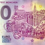 Oktoberfest Munchen 2019-2 0 euro souvenir schein germany
