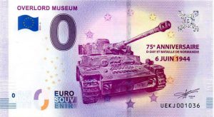 Overlord Museum 2019-5 0 euro souvenir schein