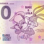 PARQUE WARNER BUGS AND LOLA 2018-2 Madrid 0 euro souvenir bankovka slovensko zero euro banknote