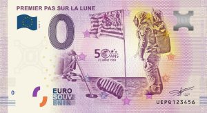PREMIER PAS SUR LA LUNE 2019-1 0 euro souvenir banknote turkey